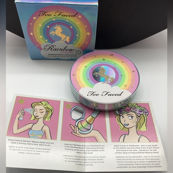 Too Faced Rainbow Strobe Rainbow Effect Highlighter - BNIB & Discontinued - Picture 11 of 16
